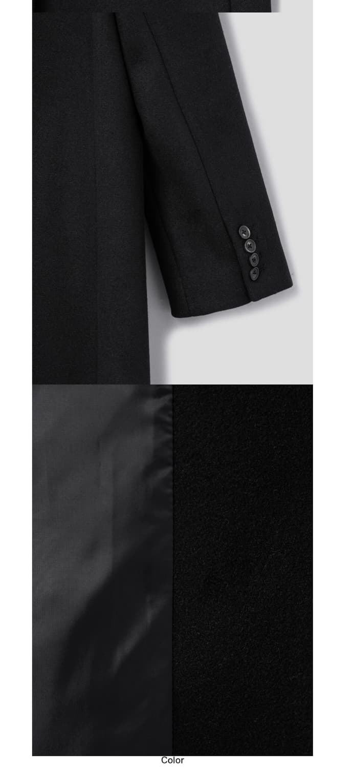 H&m 롱코트 블랙 상품이미지4