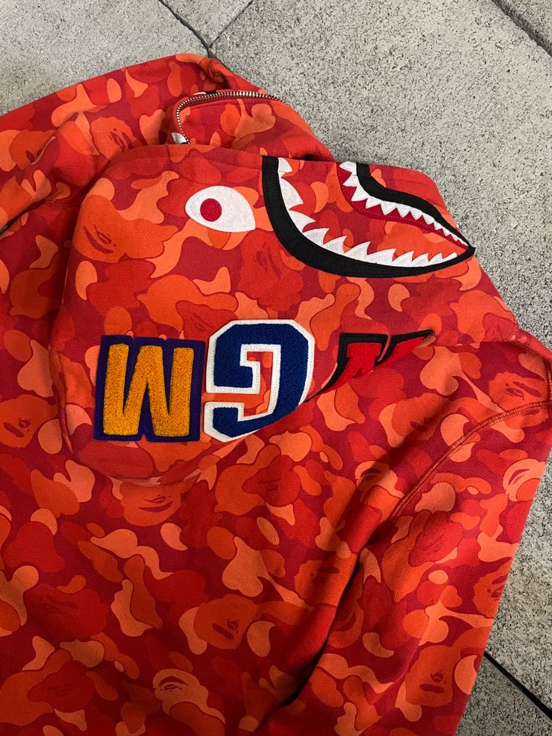 베이프 적계 샤크 풀집업 후디  상품이미지5