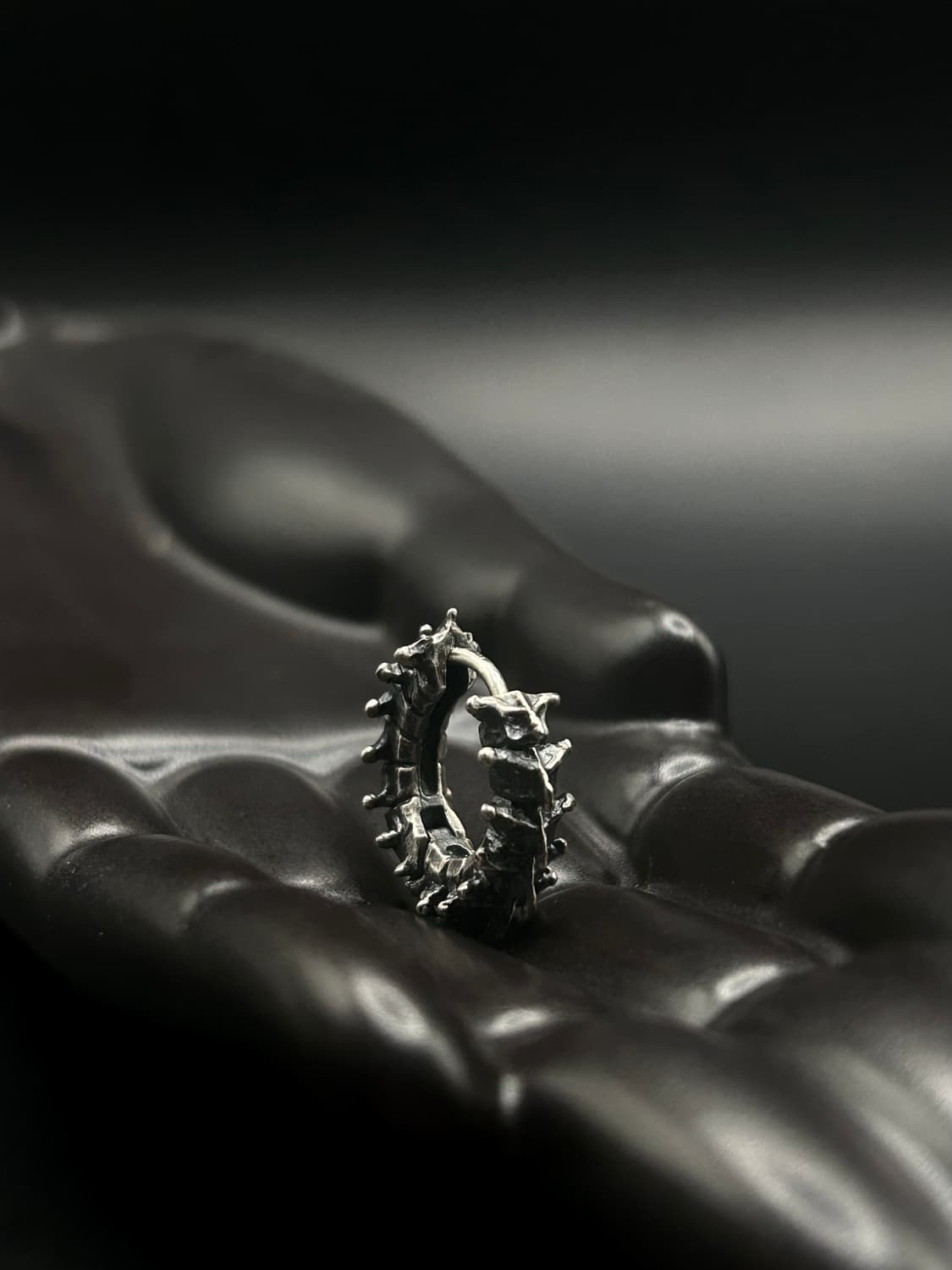Handmade Silver Spine Earrings 상품이미지1