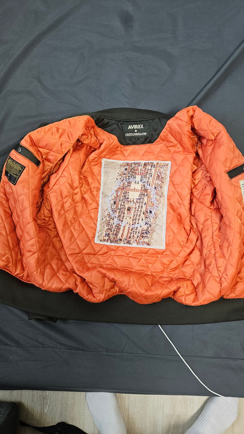 AVIREX 커스텀멜로우 MA-1 올리브 L 상품이미지3