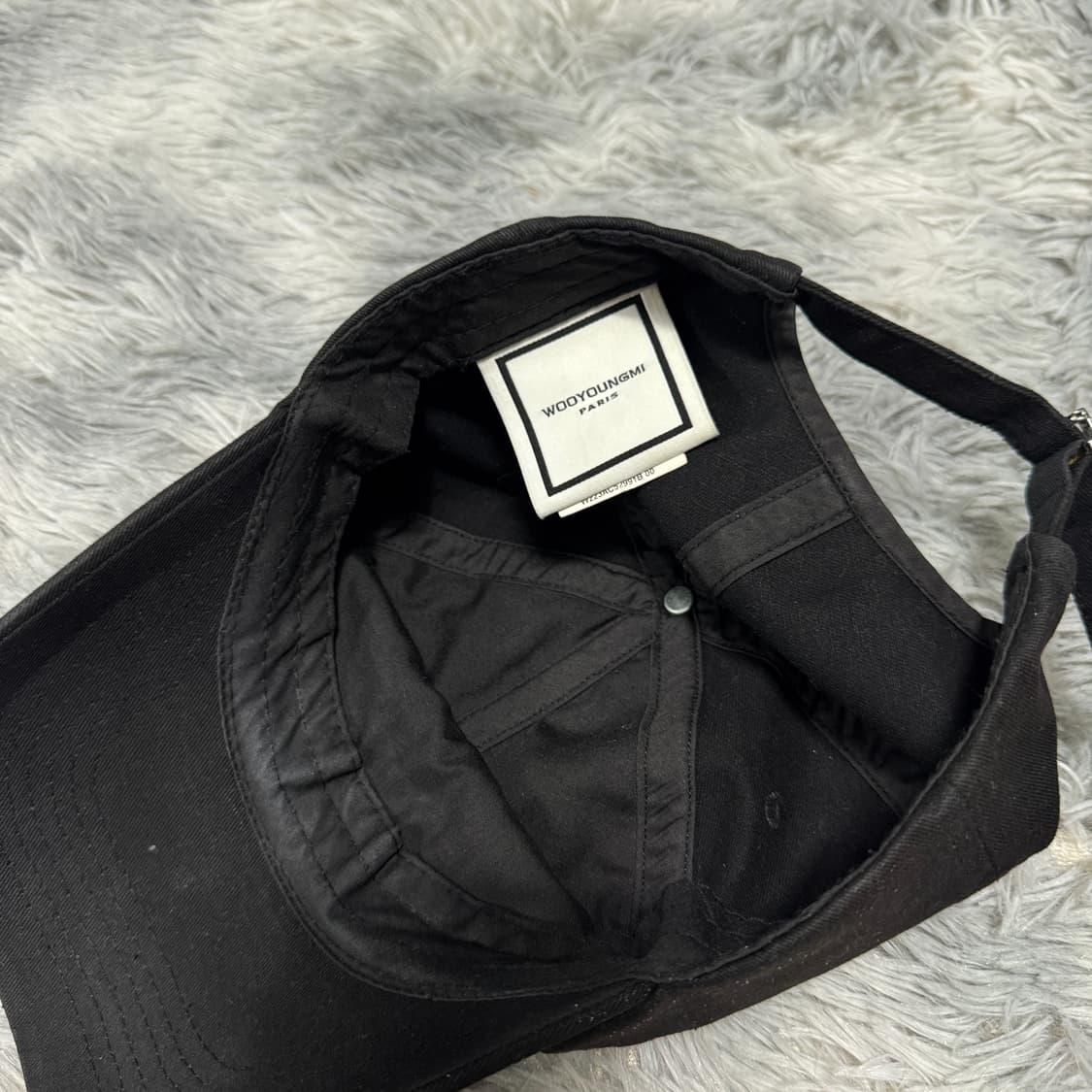 우영미 블랙 볼캡 모자  상품이미지7