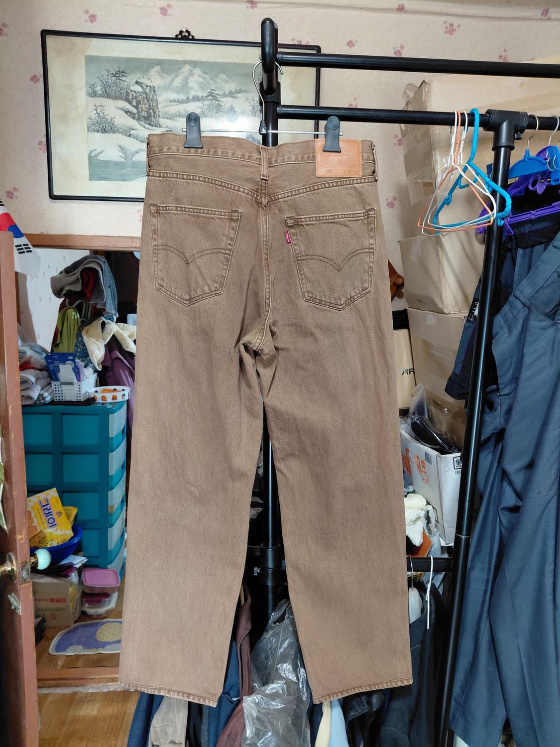 [리바이스568]스테이 루즈 데님 청바지 32사이즈  상품이미지2