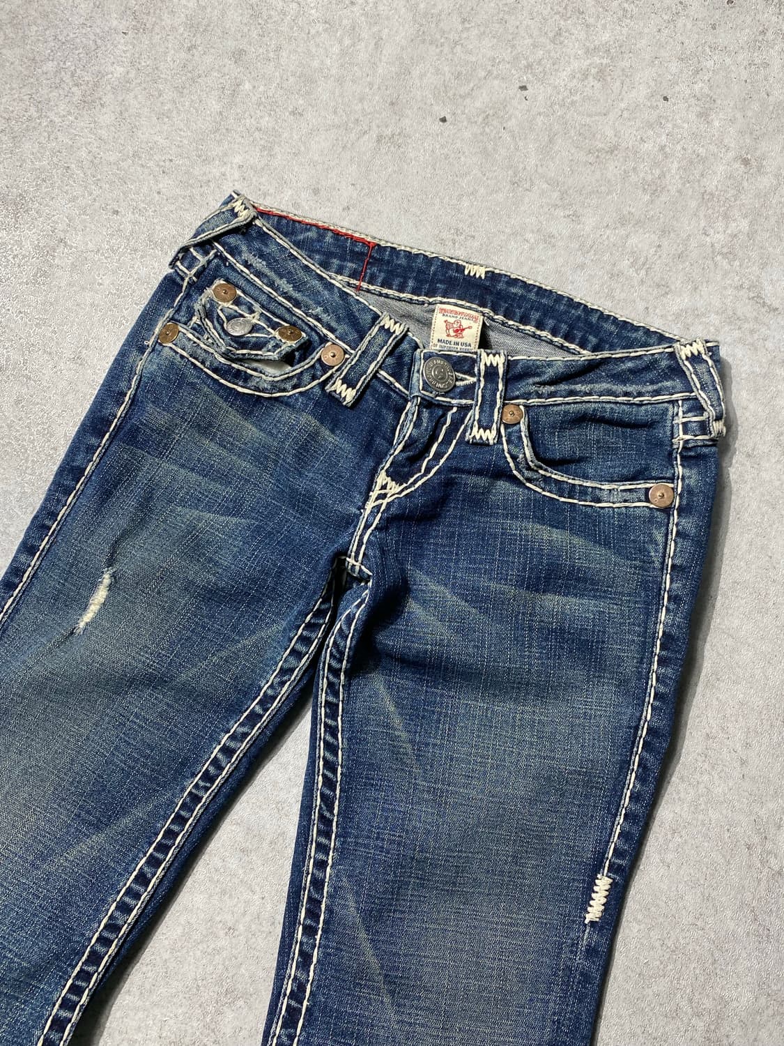 [25] True Religion 트루릴리전 로우라이즈 부츠컷 데님팬츠 상품이미지2