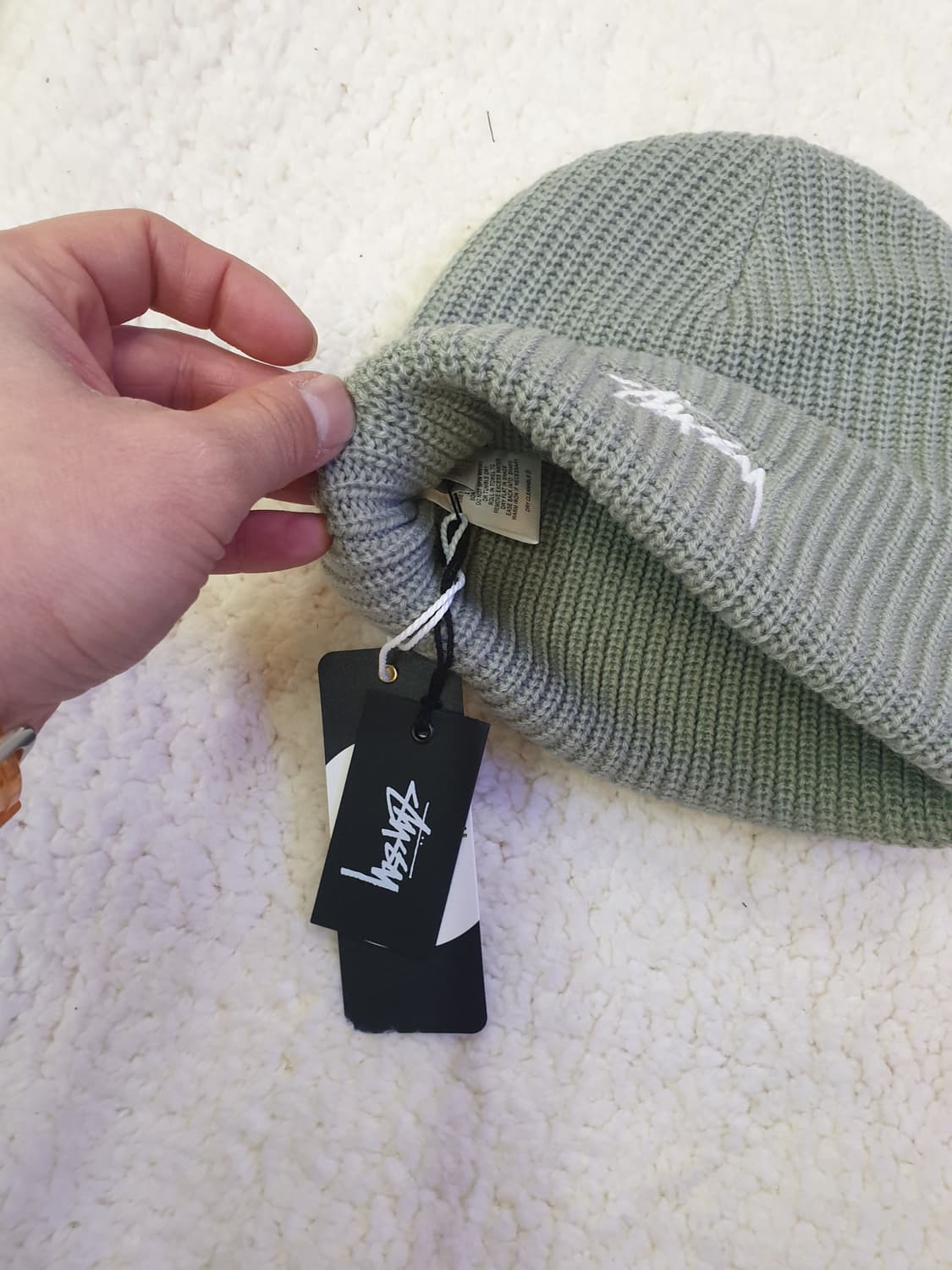 Stussy 스투시 로고 비니 그레이 상품이미지2