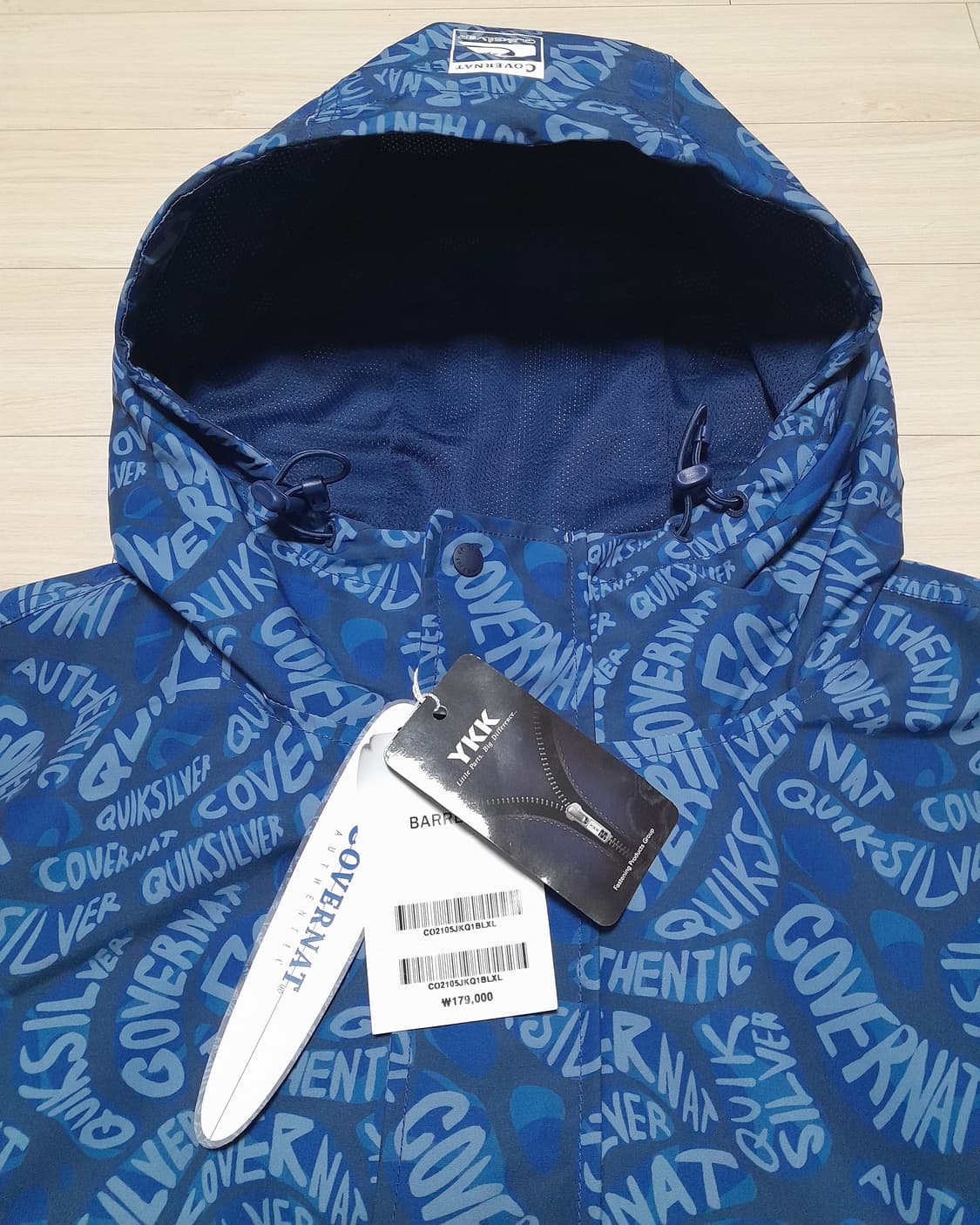 💥(새상품) 커버낫 X 퀵실버 윈드브레이커 자켓(XL)  상품이미지4