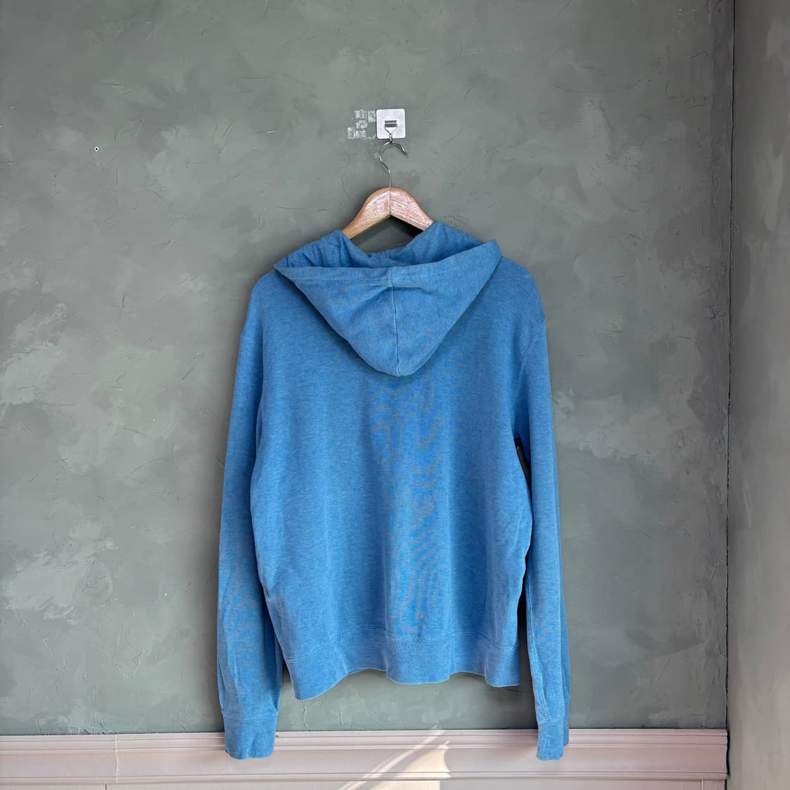 폴로 랄프로렌 코튼 니트 후드집업 스카이블루 상품이미지5