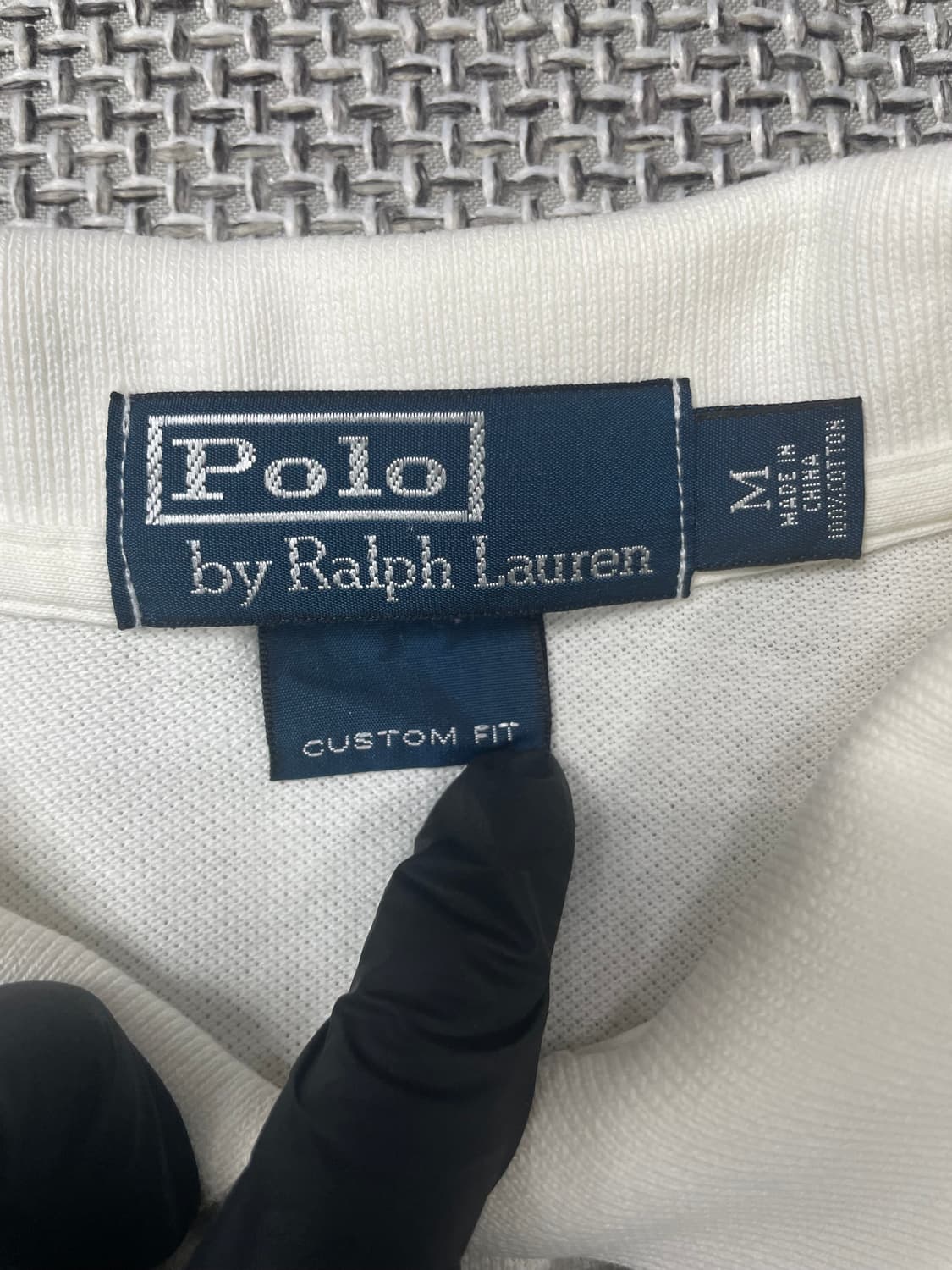 폴로 랄프로렌 화이트 카라티 M 상품이미지3