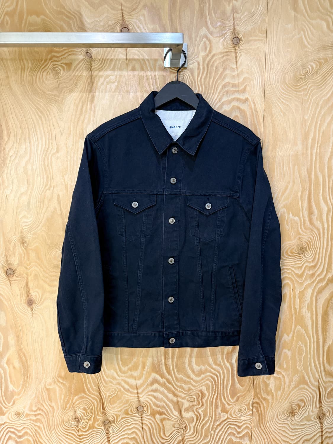 콰드로 네이비 트러커 자켓 상품이미지2