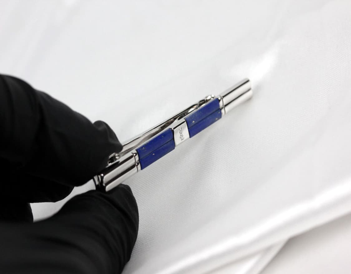 입생로랑 A등급 5.5cm 천연 라피스 원석 남자 명품 넥타이핀 상품이미지5