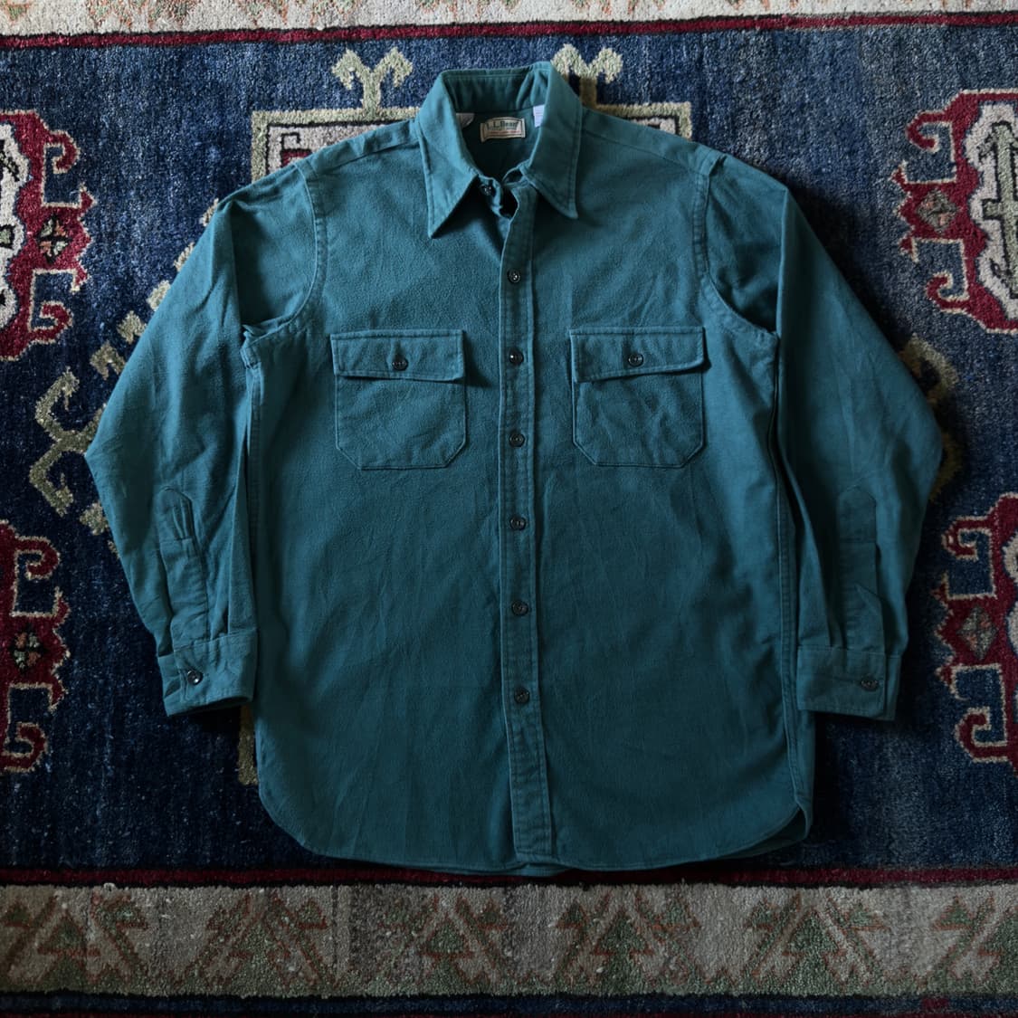 90s 엘엘빈 made in Usa 샤모아 셔츠 상품이미지1