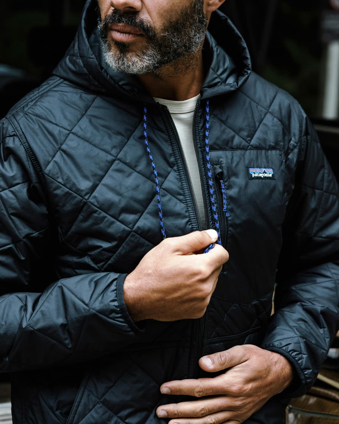 파타고니아 다이아몬드 퀼티드 보머 후디 자켓 블랙 S
 상품이미지2