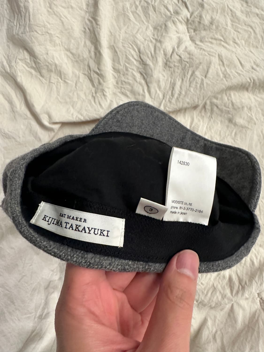 키지마타카유키 울 캐스킷 그레이 3사이즈 상품이미지3