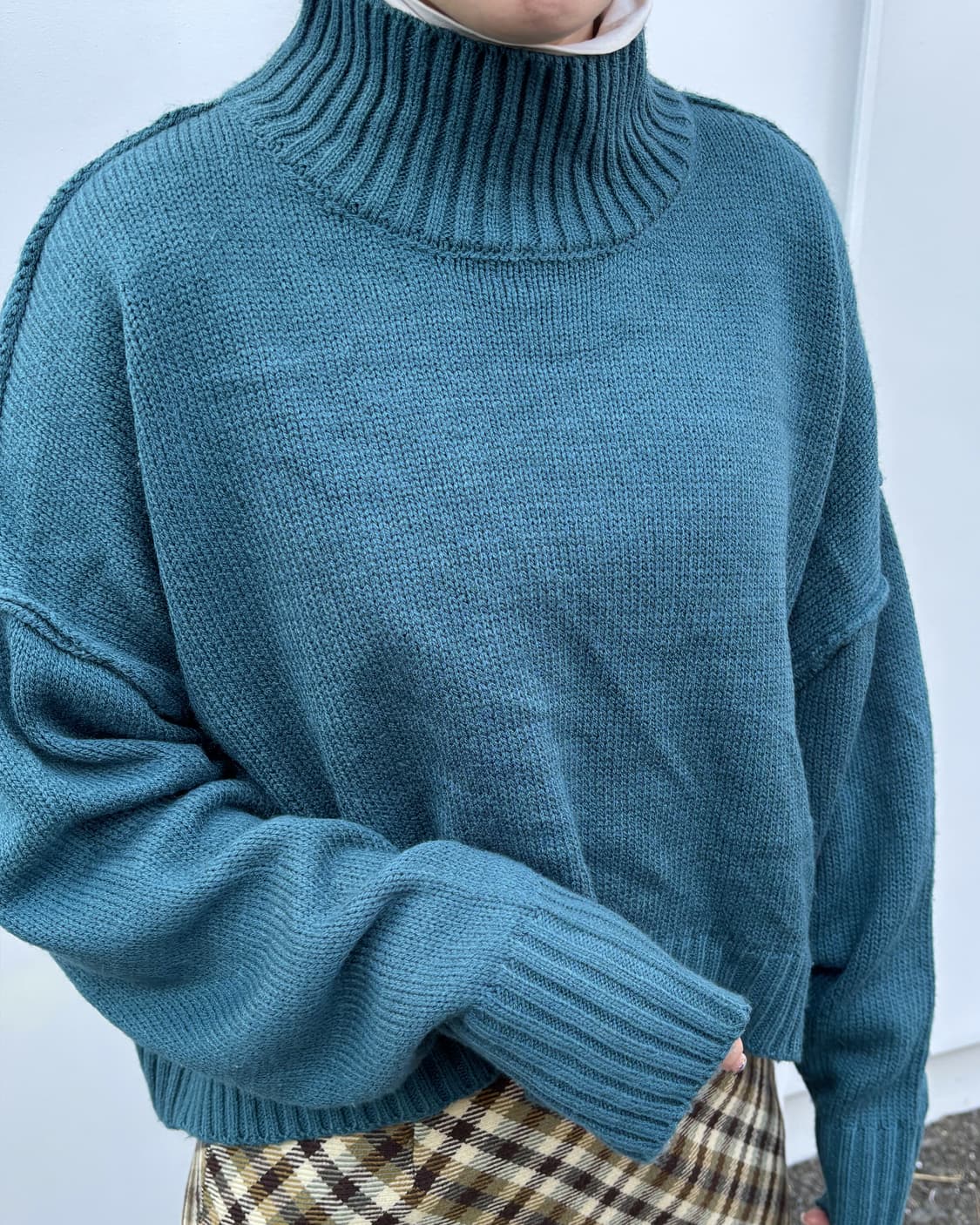 일본빈티지 GRL 오버핏 크롭 니트 상품이미지1