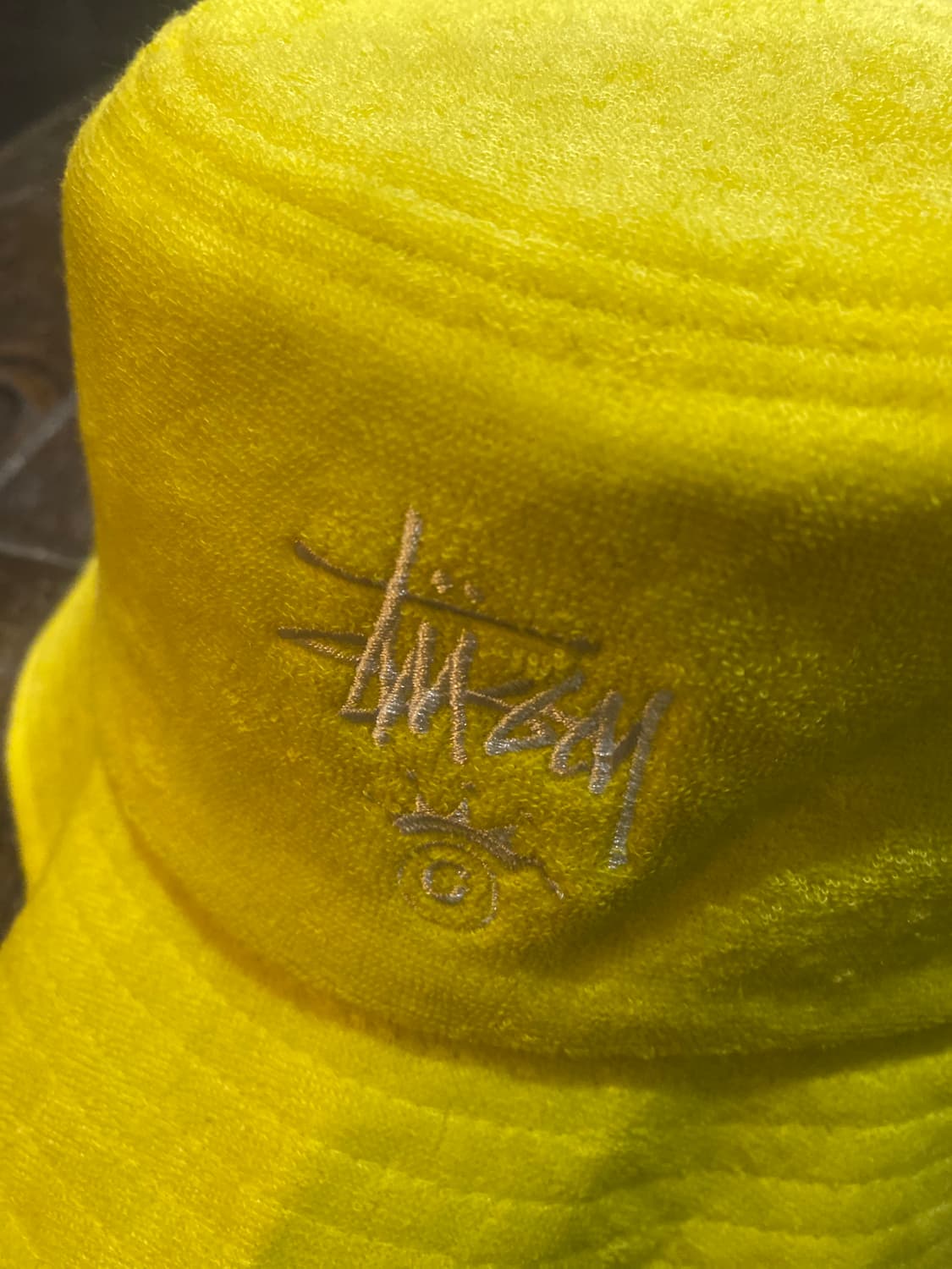 Stussy 스투시 옐로우 테리원단 버킷햇 상품이미지2