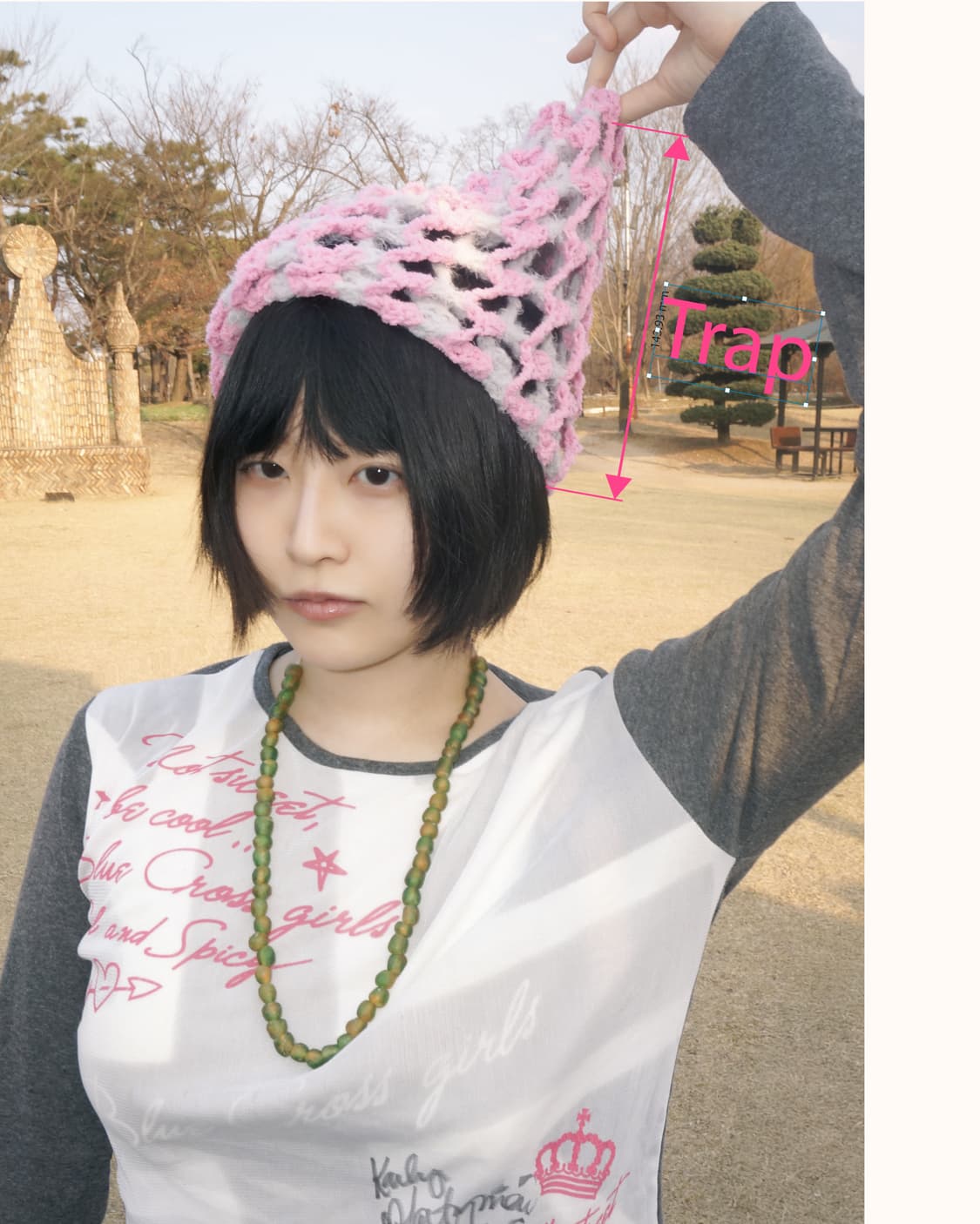 [Basic Line] Lace trap beanie 상품이미지3