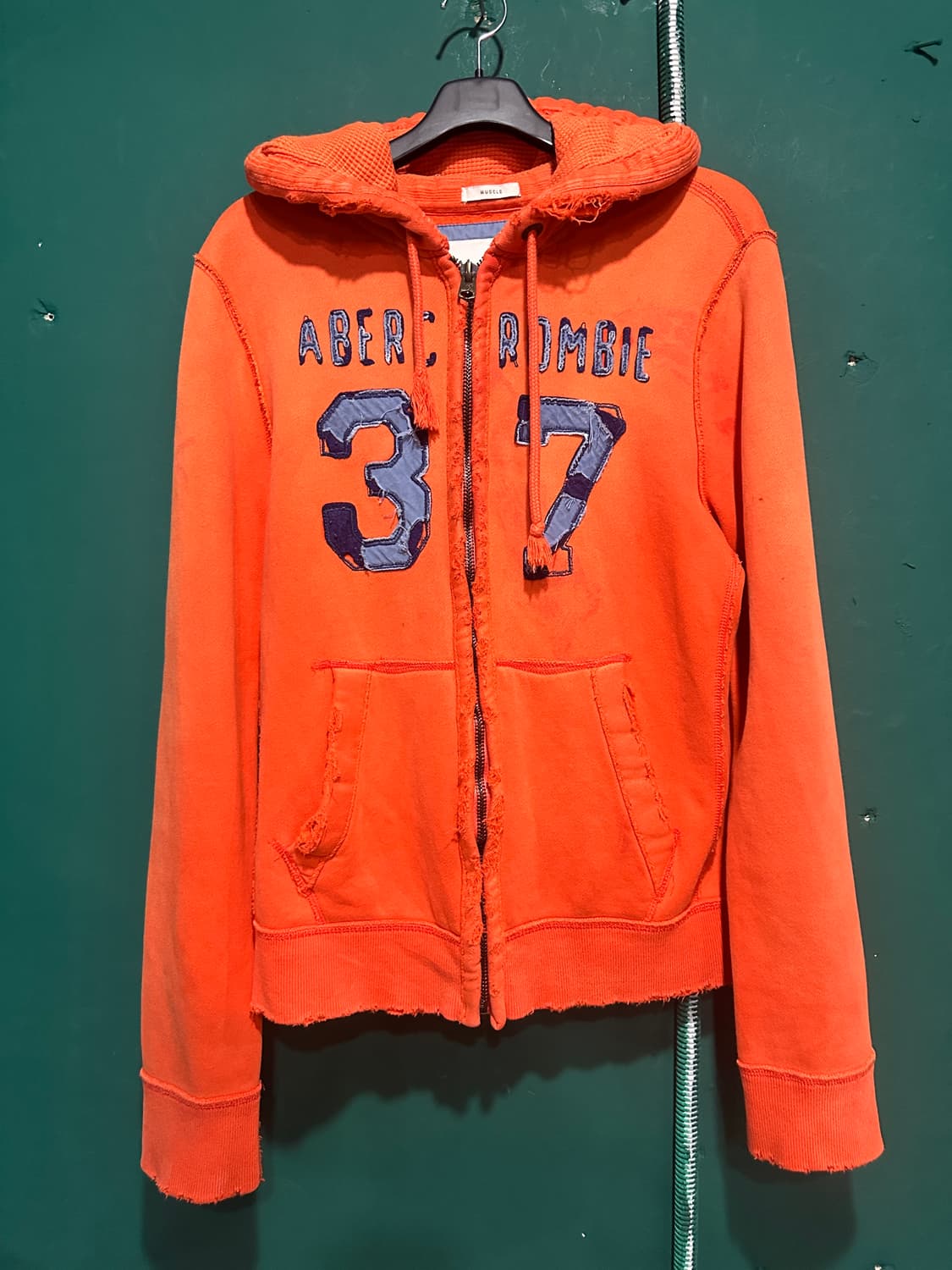 아베크롬비 후드집업 오렌지XL 상품이미지1