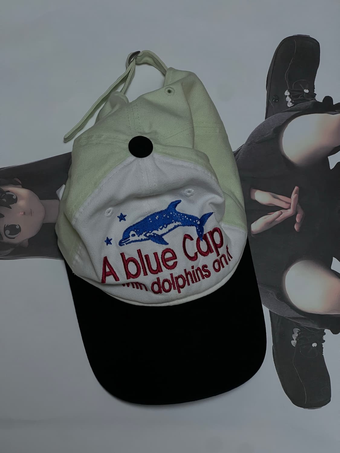 테켓 모자 블루 캡 라이트 그린 상품이미지1