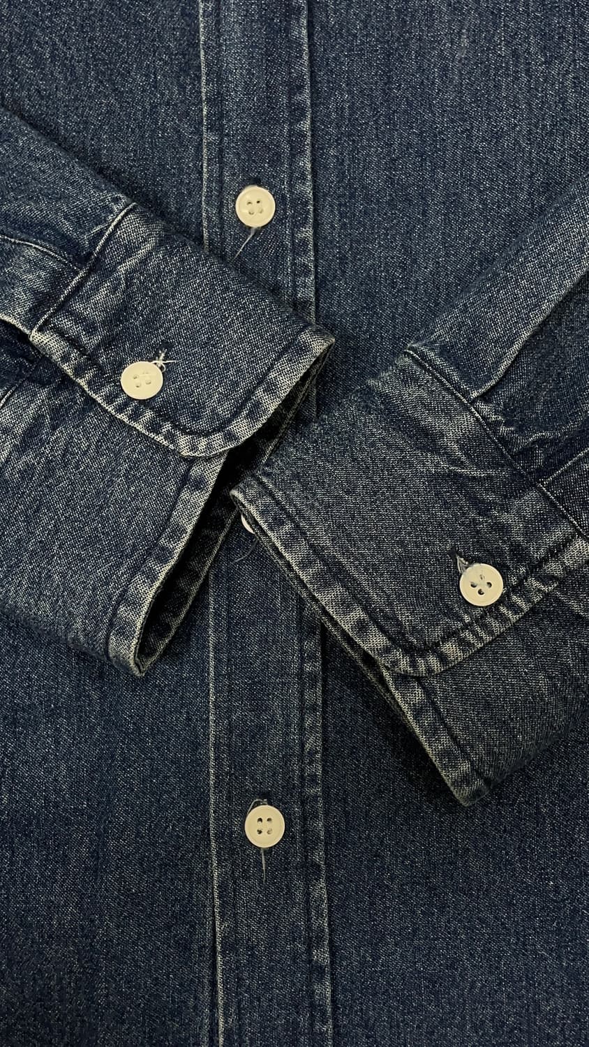 PLASTICPRODUCT denim shirts (navy) 상품이미지6