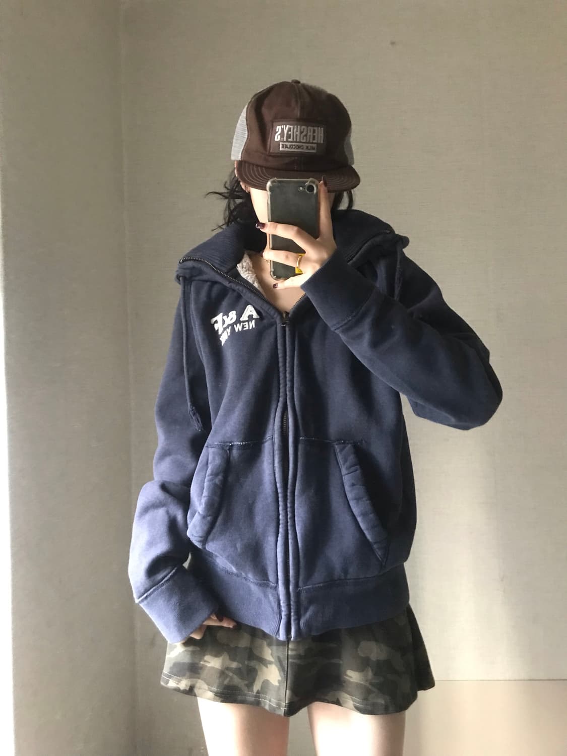 아베크롬비 하이넥 퍼후드집업 상품이미지5