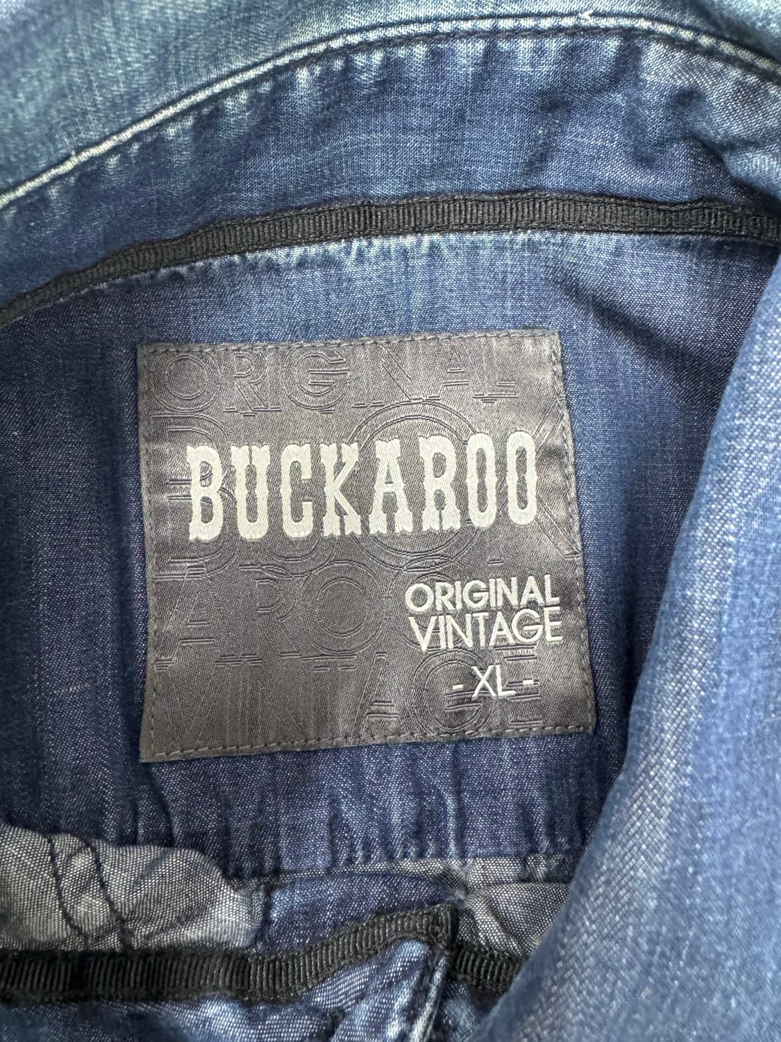 •BUCKAROO 데님 반팔 셔츠 워싱 셔츠 상품이미지3