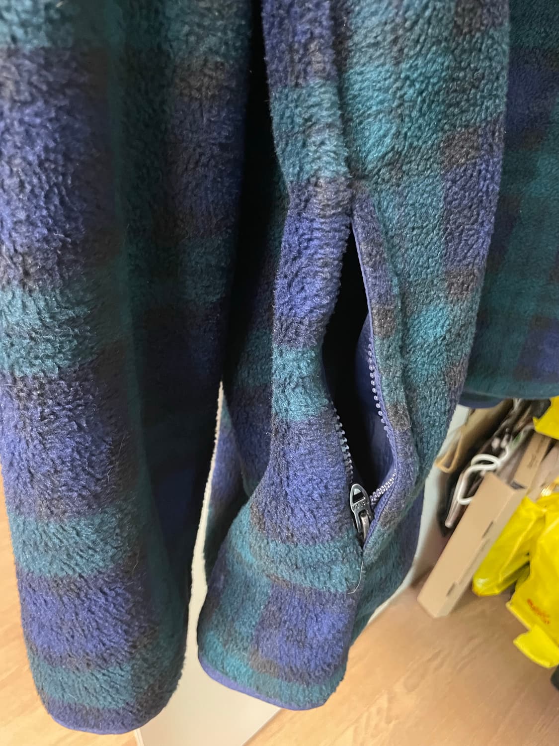 폴로 타탄체크 블랙와치 반집업 플리스 신칠라 2XL 새제품 상품이미지7