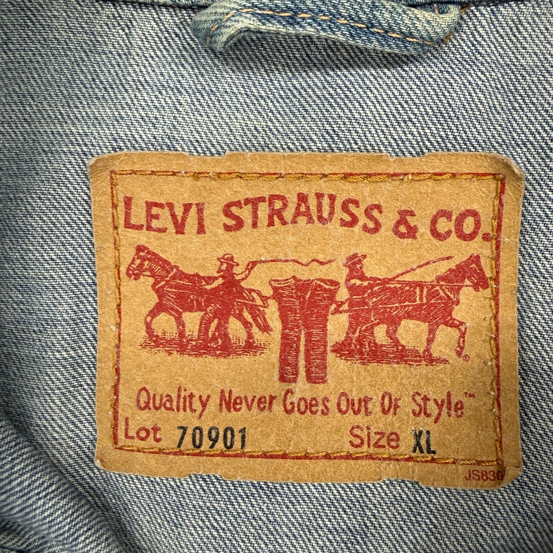 (XL)00s 리바이스 Levis 타입 원 트러커 자켓(70901) 상품이미지2