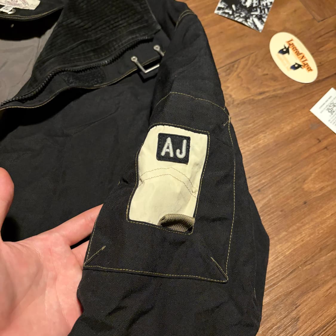 90s Armani jeans 파어어맨 버클 자켓 상품이미지7