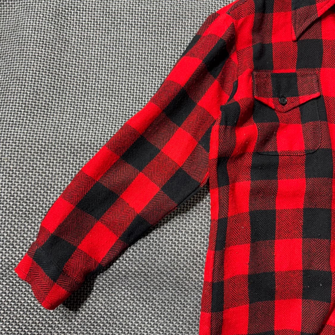 빈티지 플란넬 셔츠 레드 ( 105/OLD-8183 ) 상품이미지5
