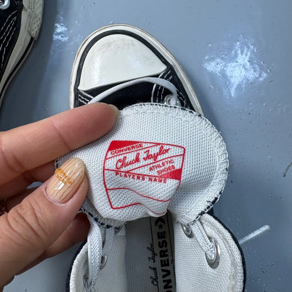 실측 컨버스 척테일러 스니커즈 운동화 0406J 상품이미지8