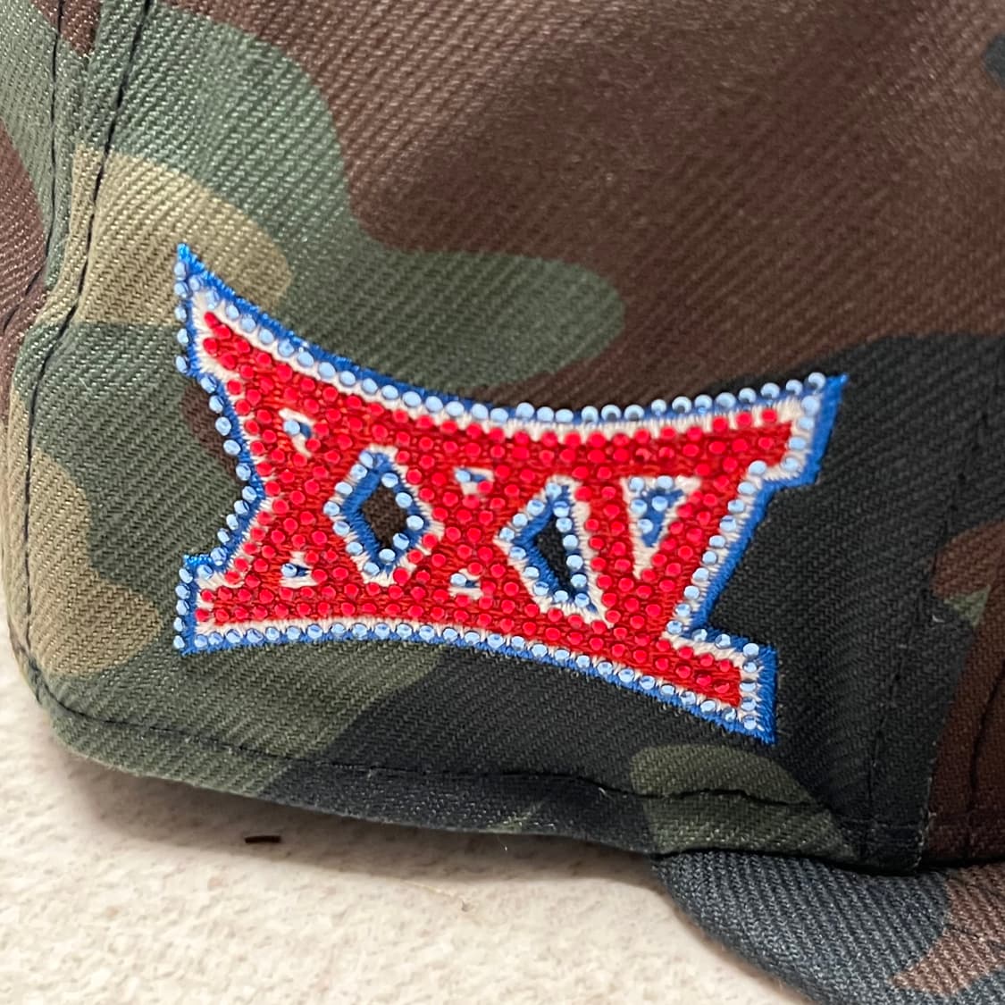 슈프림 스와로브스키 S 로고 뉴에라 우드랜드 카모 - 25FW  상품이미지4