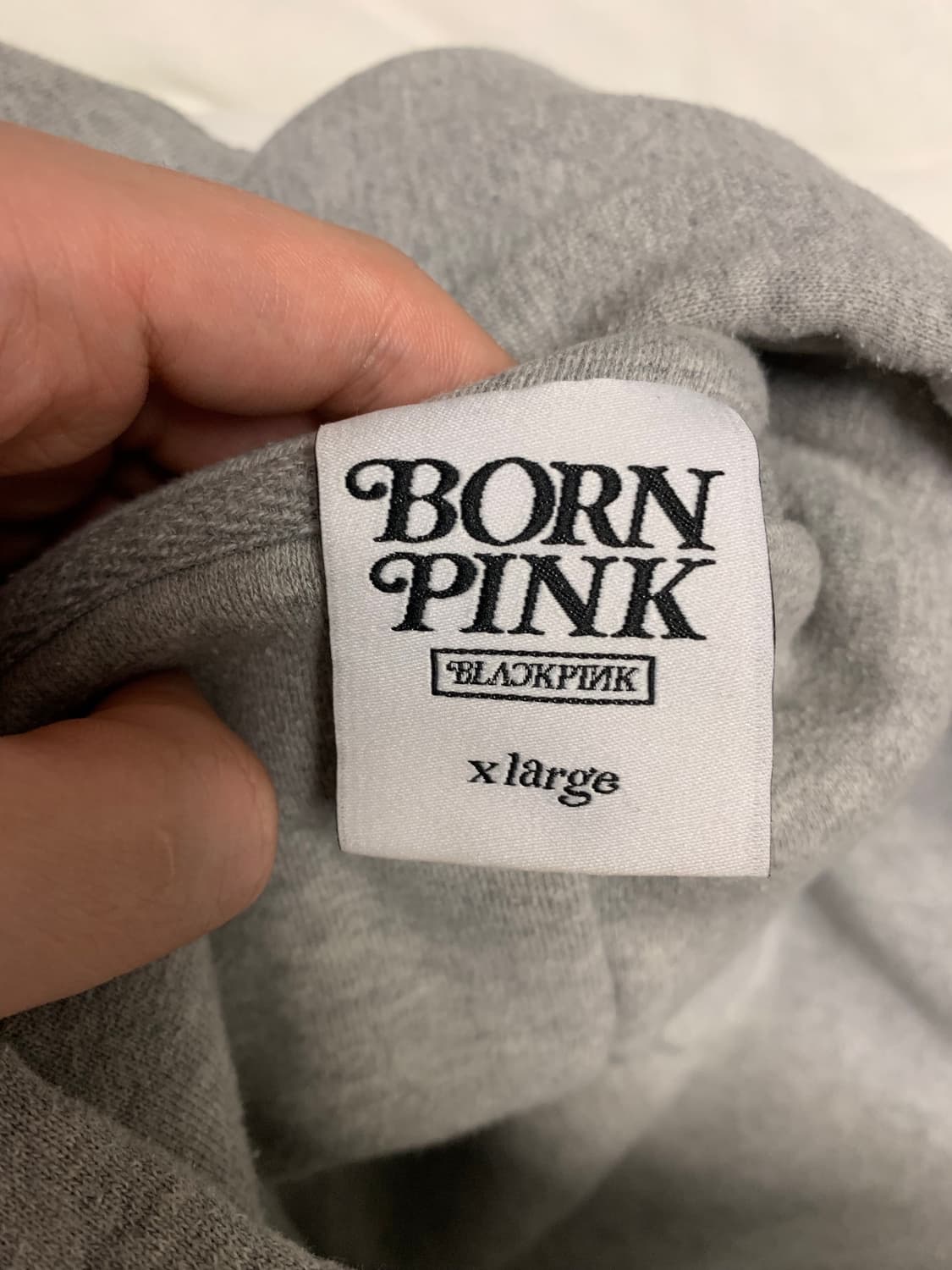 [XL] 블랙핑크 베르디 플러시 후드 그레이 상품이미지5