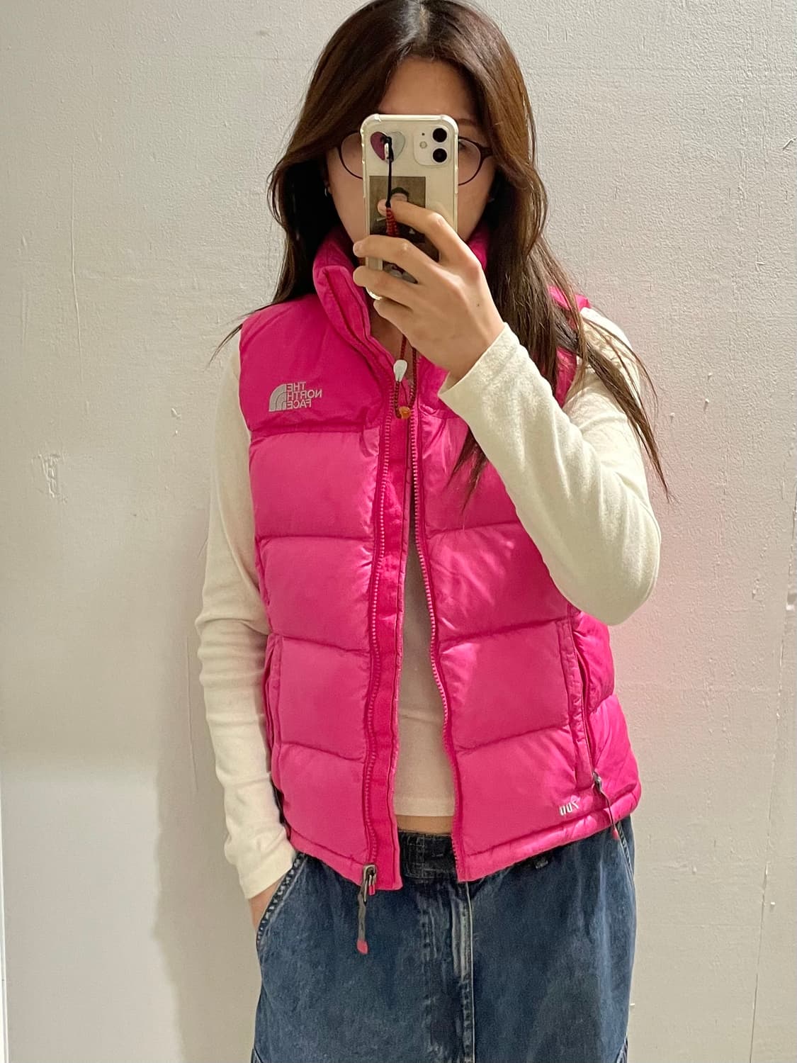 THE NORTH FACE y2k pink padding vest 상품이미지1