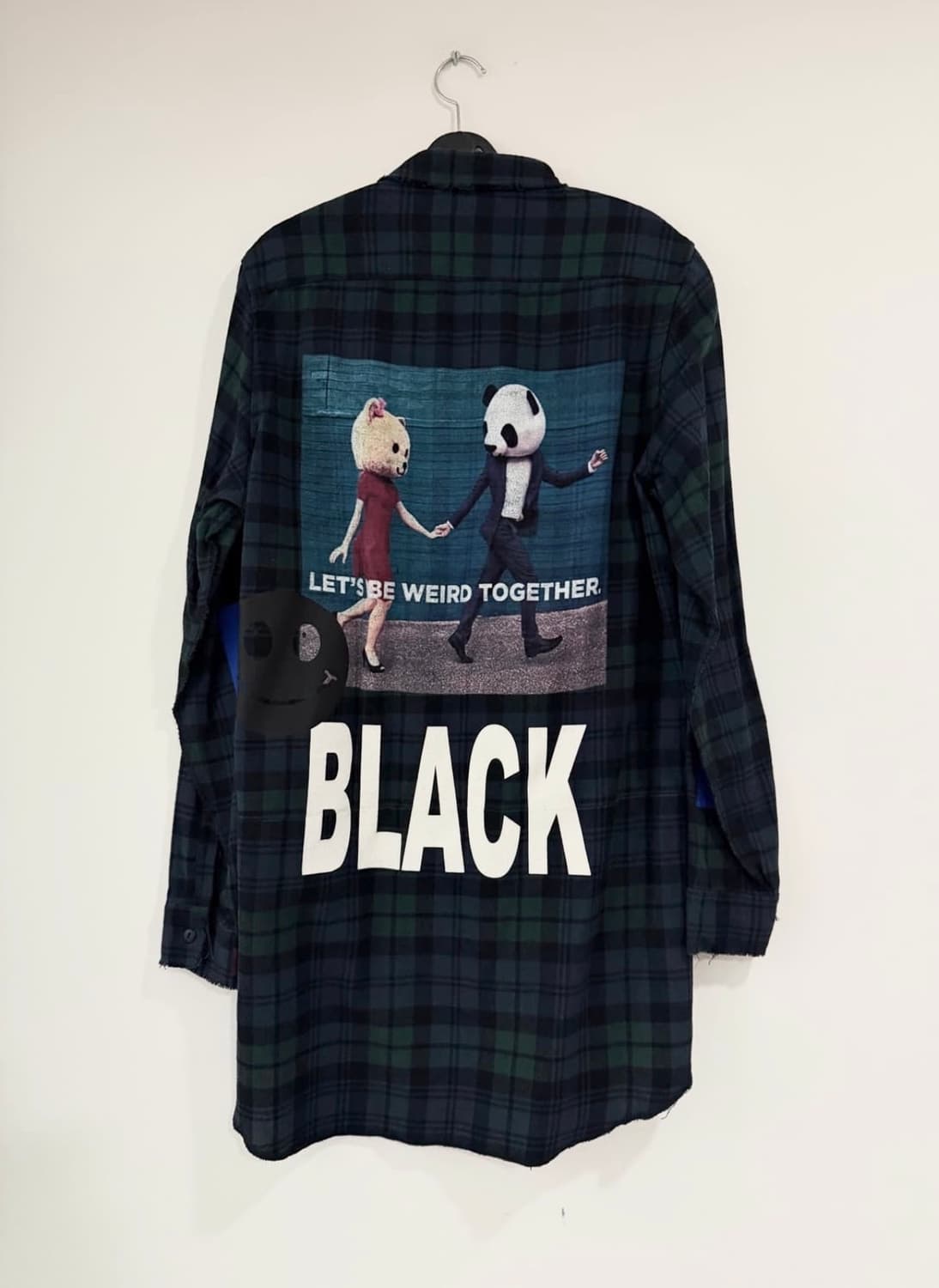LET'S BE WEIRD TOGETHER. BLACK 체크셔츠 상품이미지1