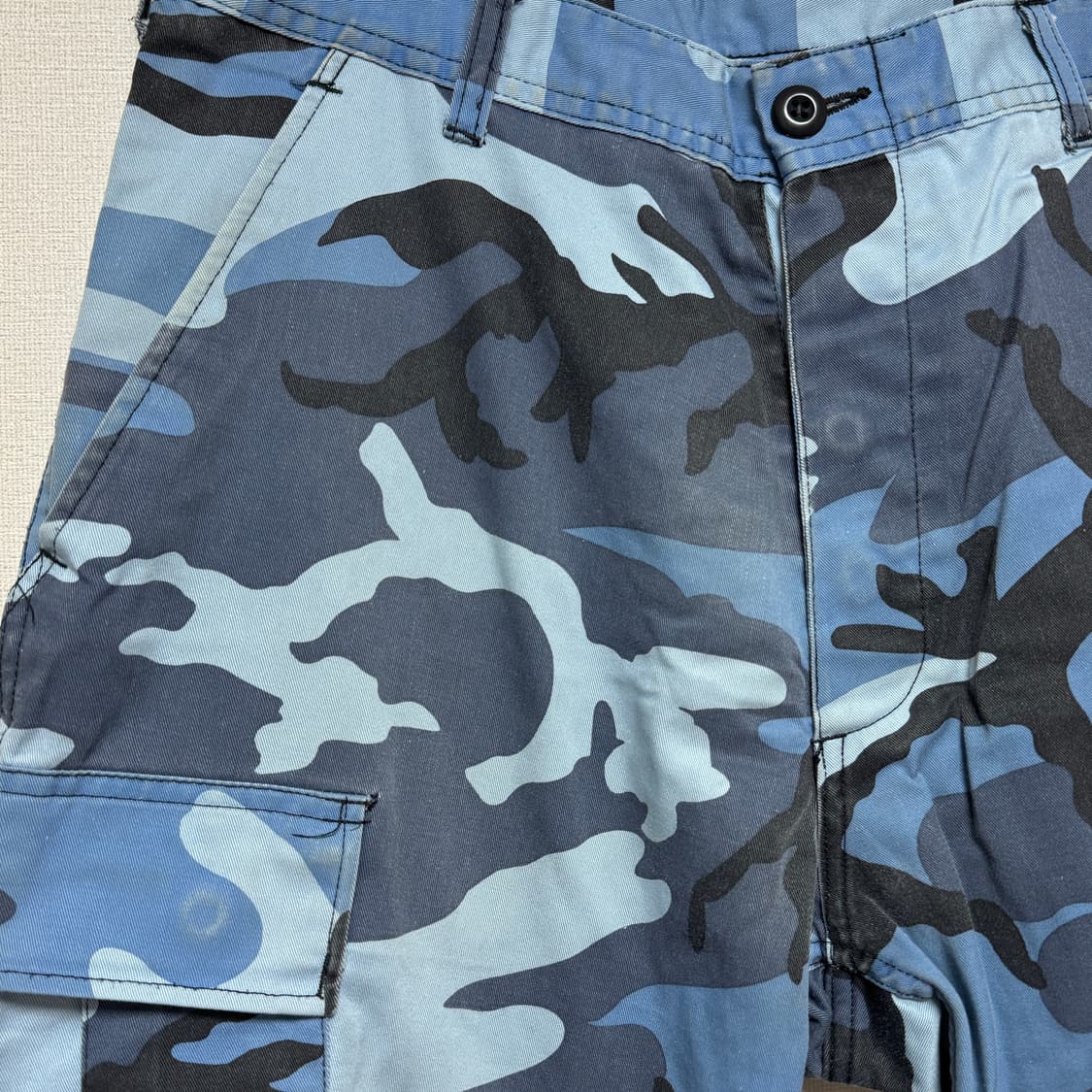 블루 카모 밀리터리 카고 바지 상품이미지6