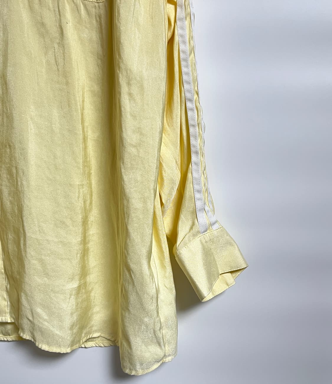 아디다스 세틴 버튼 업 셔츠 블라우스 S 상품이미지2