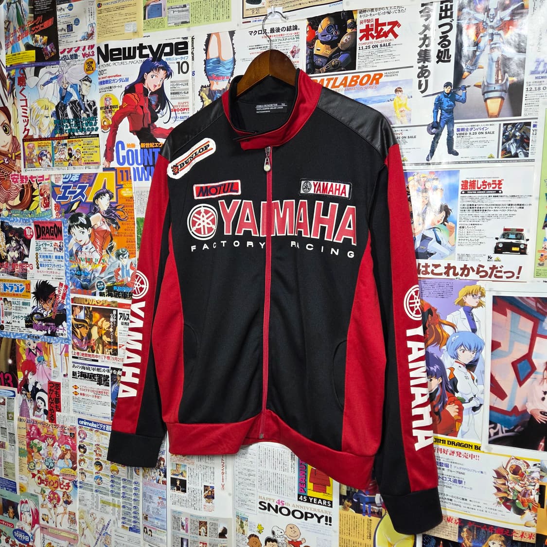 야마하 빅프린팅 레드&블랙 레이싱 져지 상품이미지2