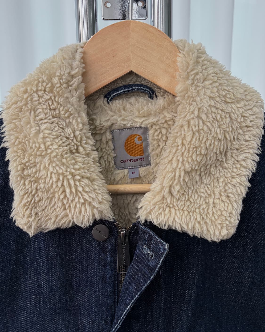 [M]칼하트 WIP 피닉스 데님 쉐르파 워크 자켓 상품이미지7