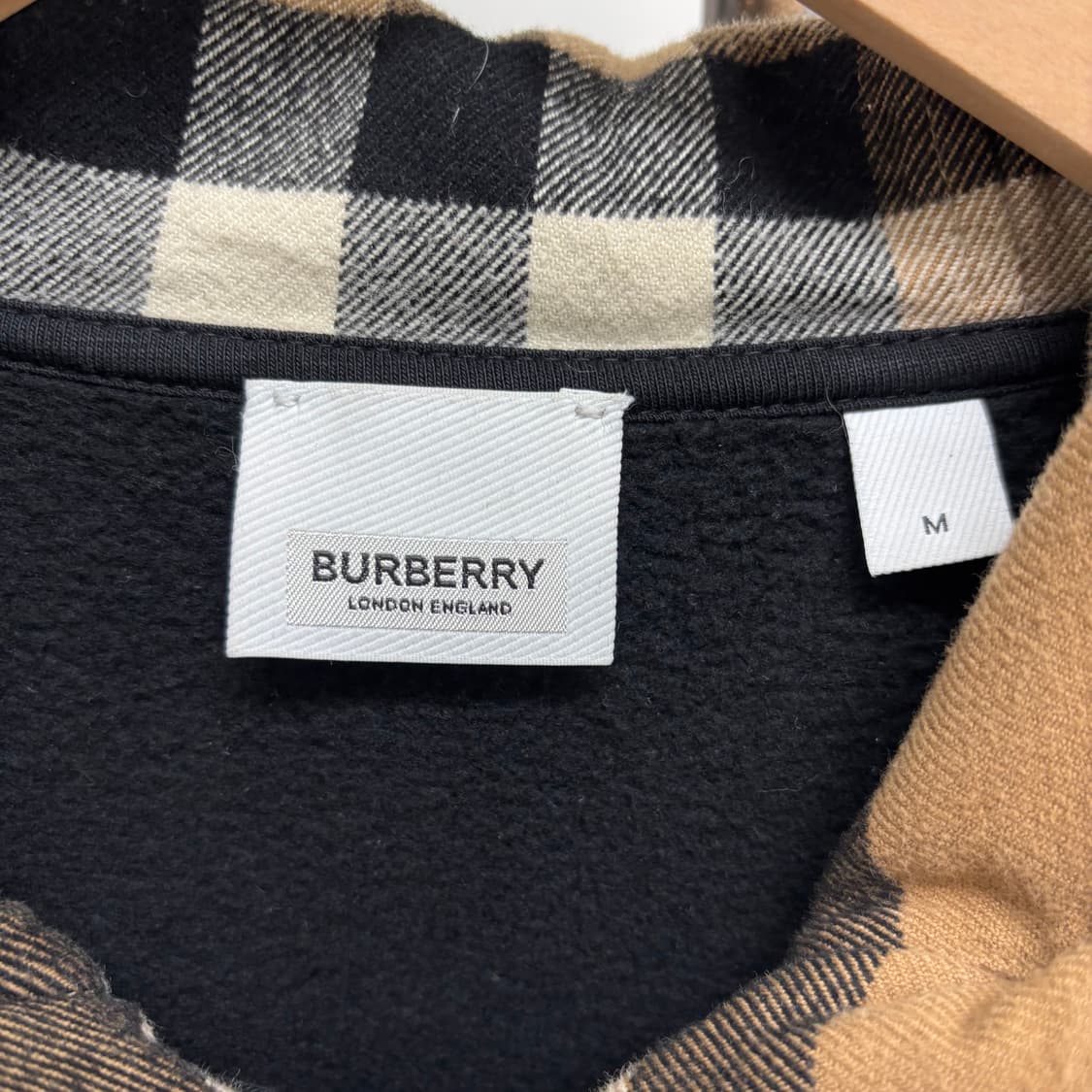 [M]버버리 체크 후드집업 상품이미지2