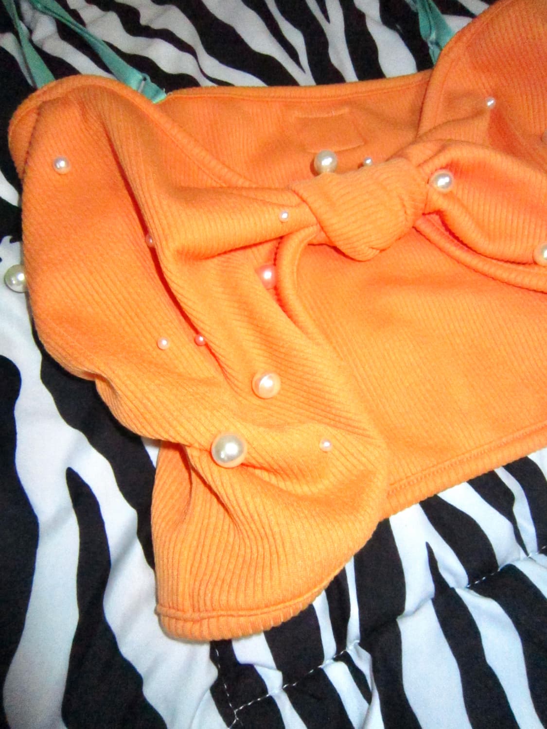Cutie Gyaru Beads ribbon Top  상품이미지3