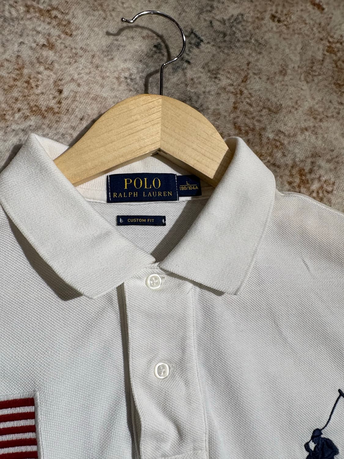 폴로 빅포니 USA성조기 카라반팔티셔츠 상품이미지4