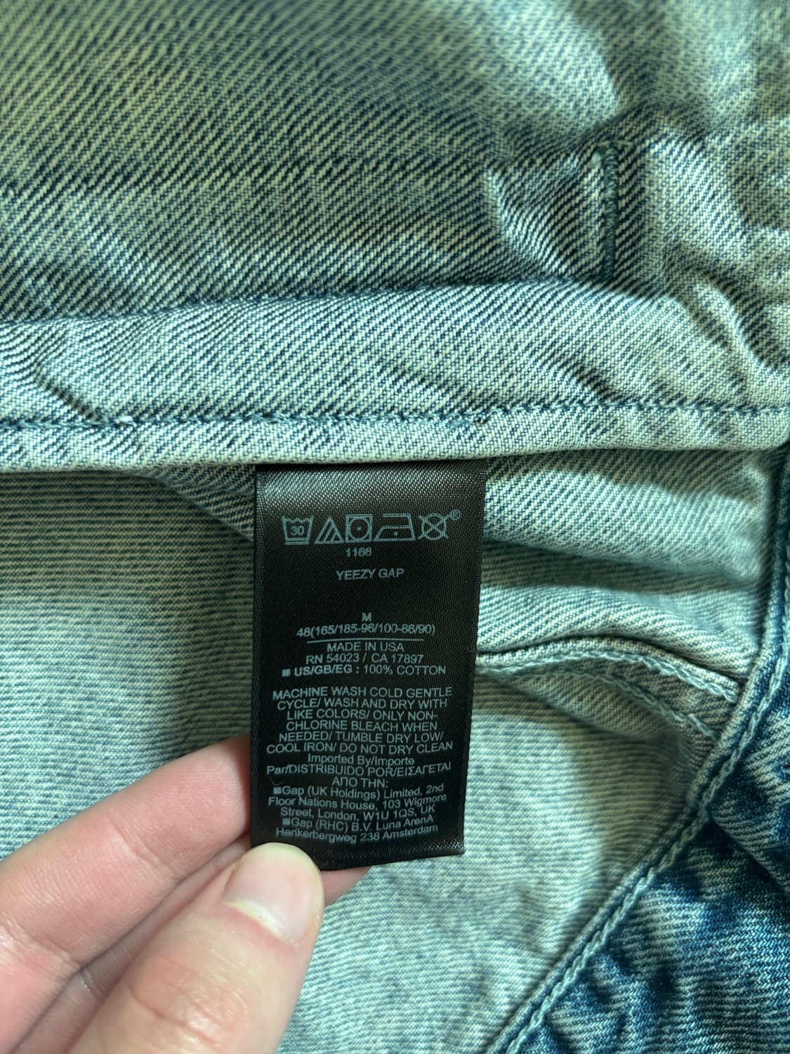 이지갭 패디드 데님 USA M사이즈 상품이미지8