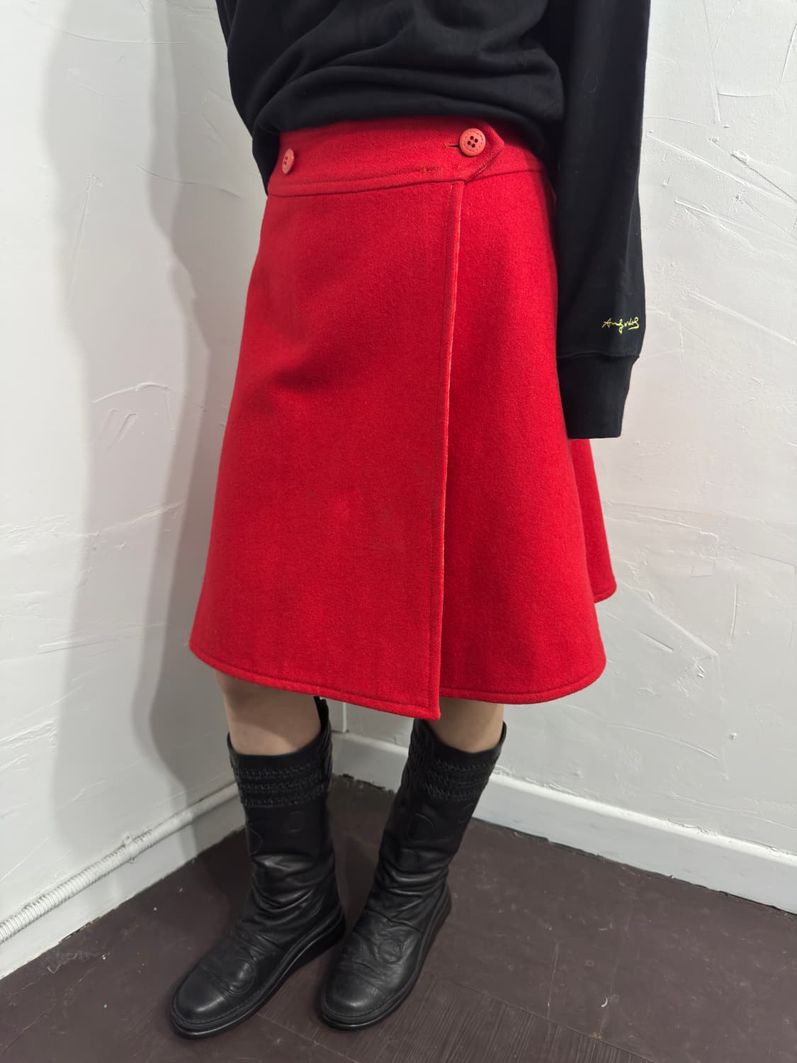 reversible check midi skirt 상품이미지8