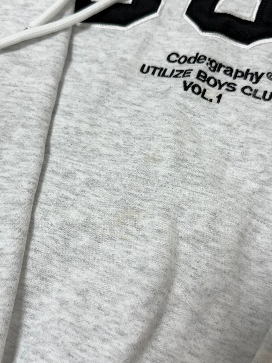 CGP 코드그라피 아치 로고 후드티 _ 라이트그레이 상품이미지4