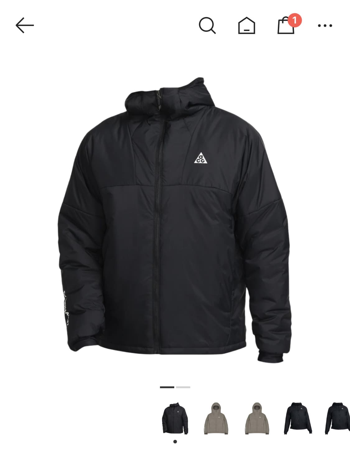 나이키 acg 패딩 자켓 L 상품이미지1