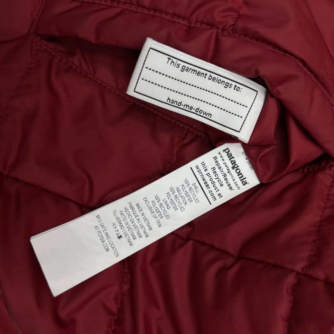 파타고니아 딥레드포켓 리버시블 레트로 패딩 상품이미지8