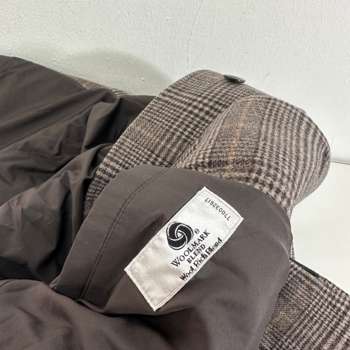 M-L 커버낫 체크 떡볶이 더플코트 상품이미지6