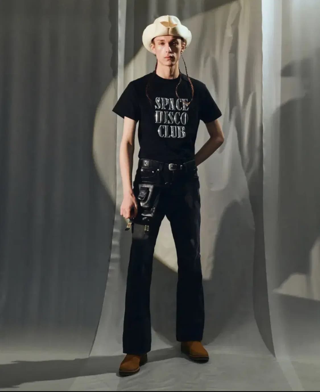 넥스트도어립스 블랙 그레이 진 데님 청바지 1 상품이미지3