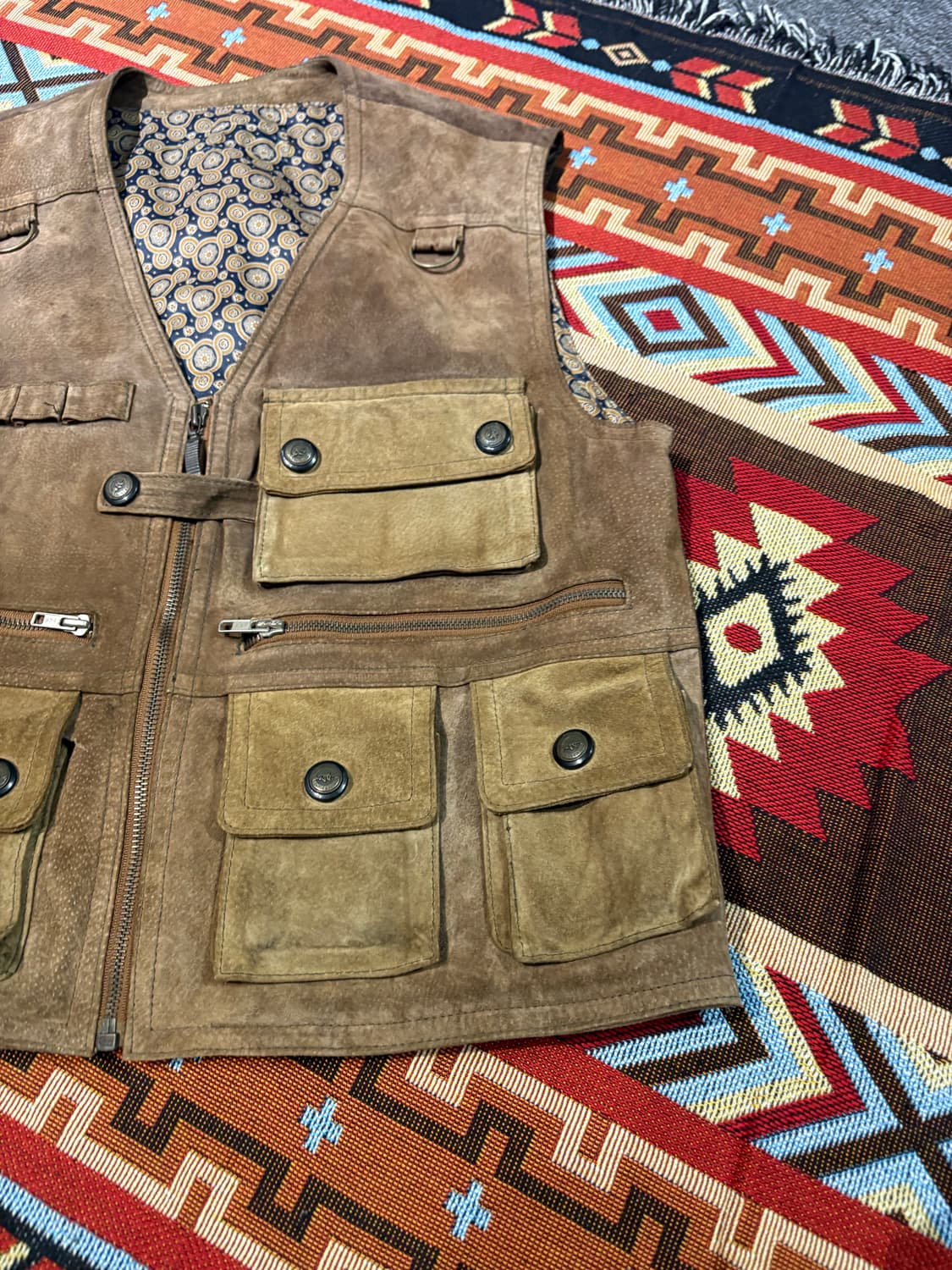 빈티지 웨스턴 스웨이드 베스트 상품이미지3