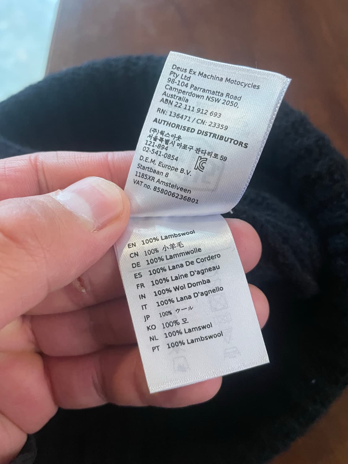 Deus 데우스 비니 블랙 상품이미지8