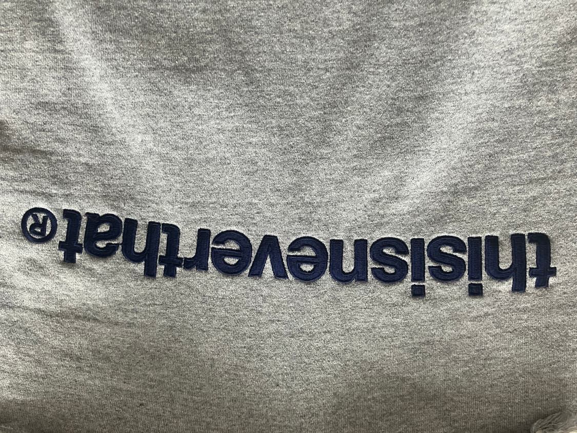 디스이즈네버뎃 회색 후드티 상품이미지2